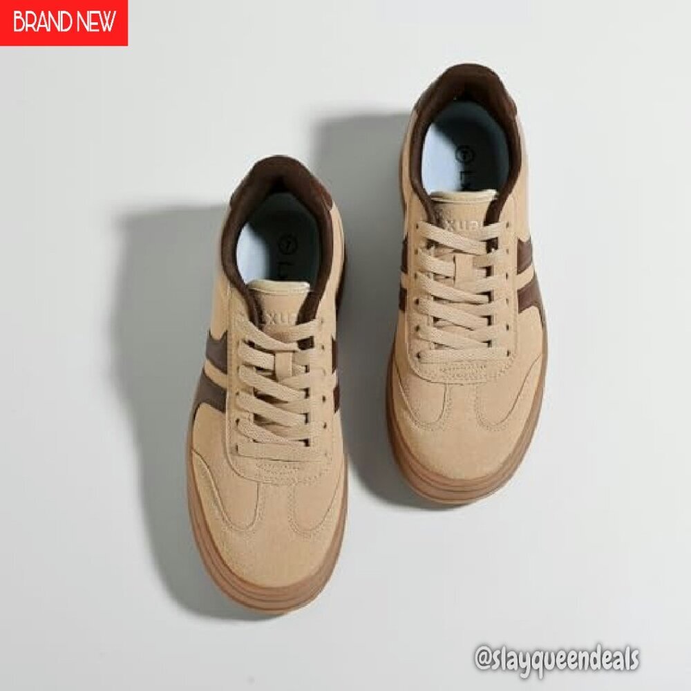 Thick Platform Sneakers Women's Size 6-11 Lace-Up Walking Shoes - Picture 3 of 8